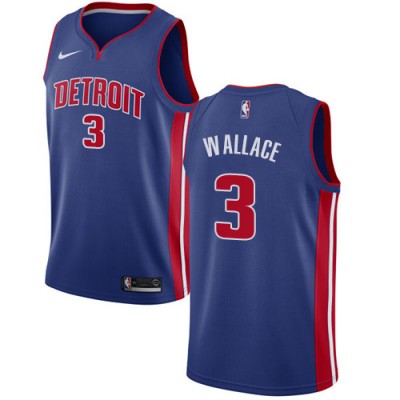 Nike Detroit Pistons #3 Ben Wallace Blue Youth NBA Swingman Icon Edition Jersey